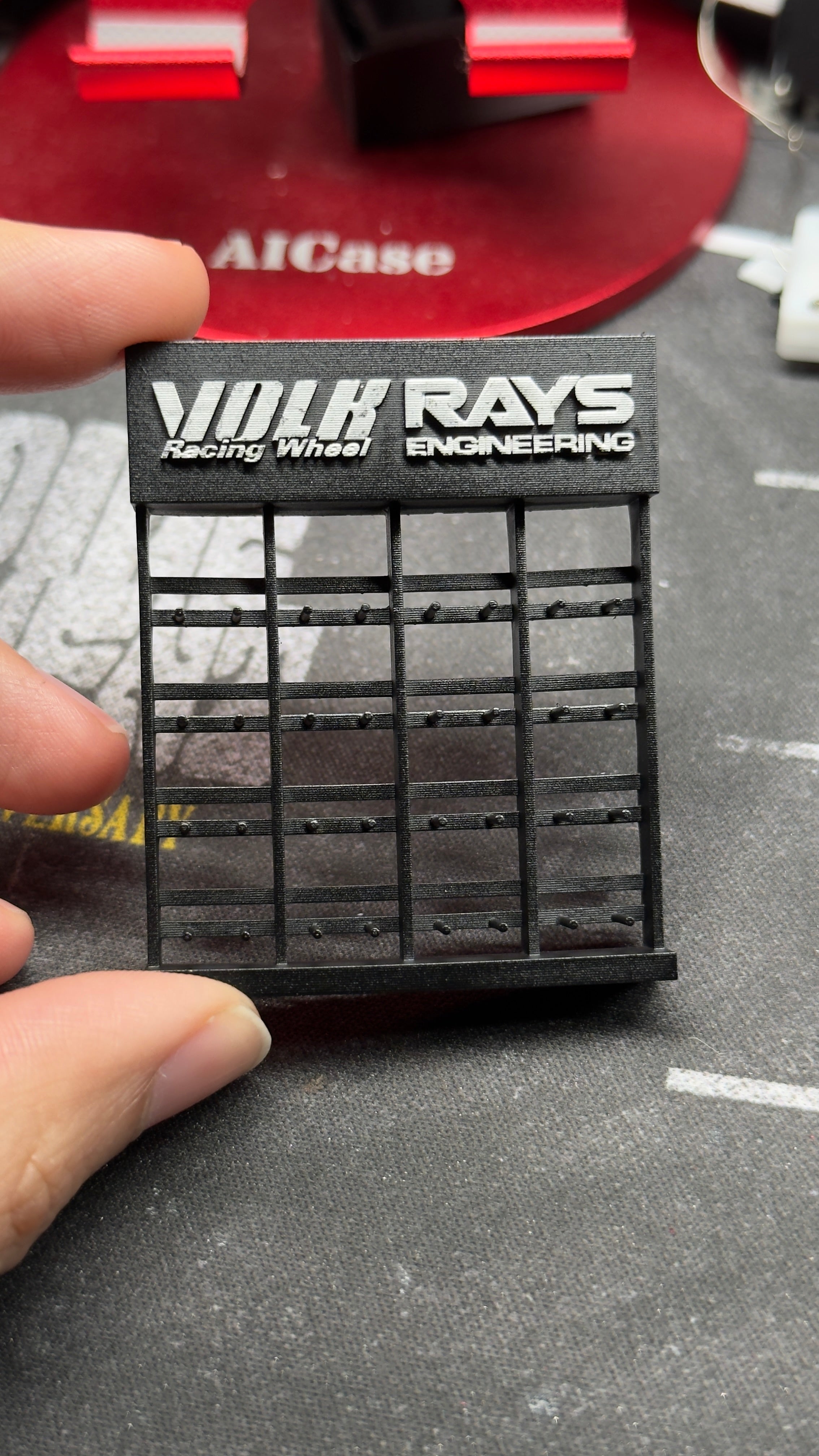 Volk/rays wheel rack